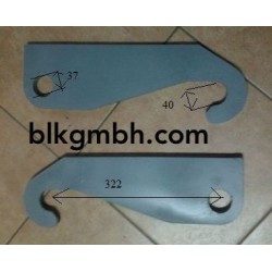 Koppelhaken Anschweißkonsole Weidemann