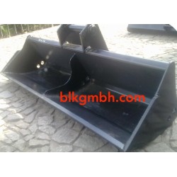 Grabenräumlöffel Schaufel Baggerlöffel minibagger MS03 1200mm x 450mm starr Neu