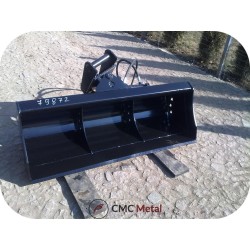 Hydraulischer Grabenräumlöffel Baggerlöffel MS03 1,4m Öffnungsmass 45 cm